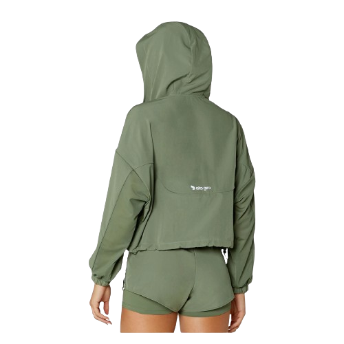 Jaqueta Corta Vento Com Capuz e Regulagem Alto Giro