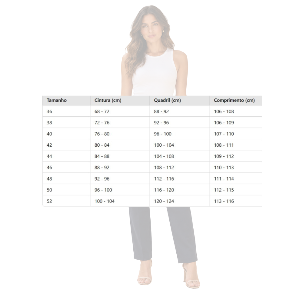 Calça Feminina Alfaiataria em Algodão Off White Ilícito