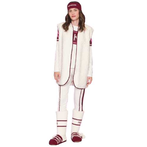 Colete Dupla Face em Metalassê do Avesso em Pelúcia