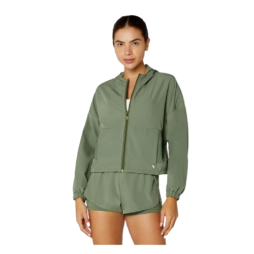 Jaqueta Corta Vento Com Capuz e Regulagem Alto Giro