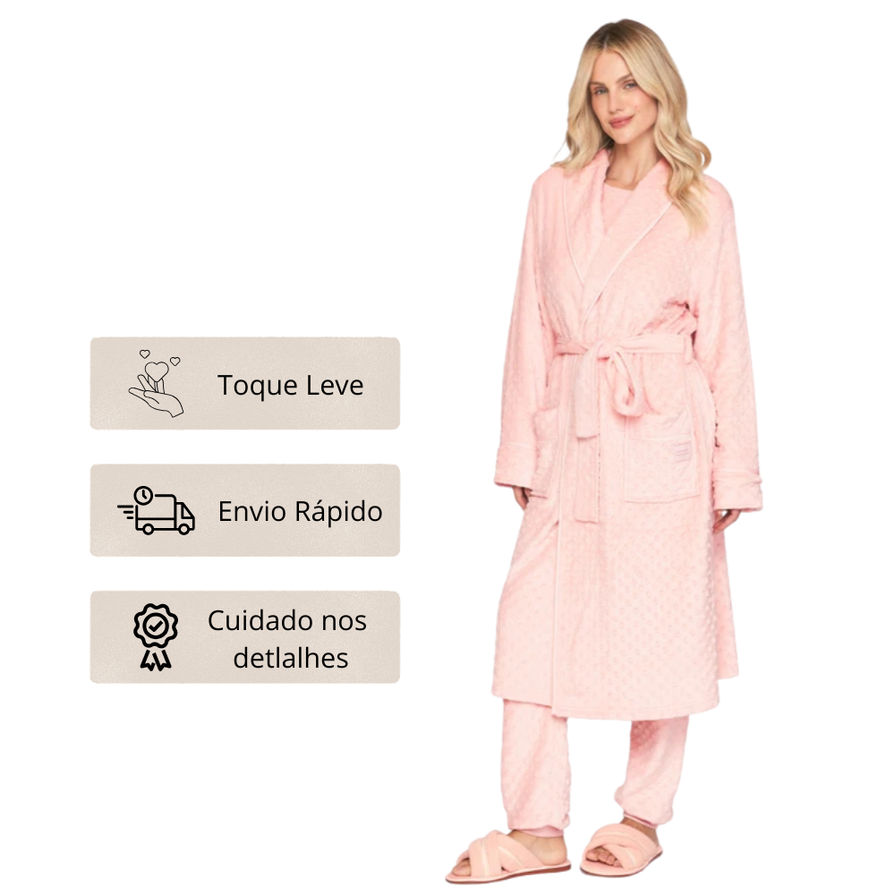 Chambre Feminino em Fleece Embossed Get Warm