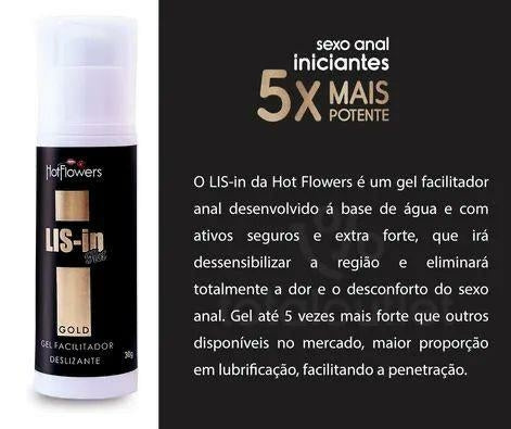 Gel Facilitador Deslizante Lis In Hotflowers