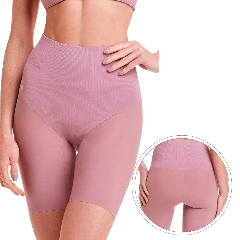 Bermuda Curta Modeladora com Barbatana que Não Enrola Suaviza a Celulite e Reduz Atrito entre as Pernas