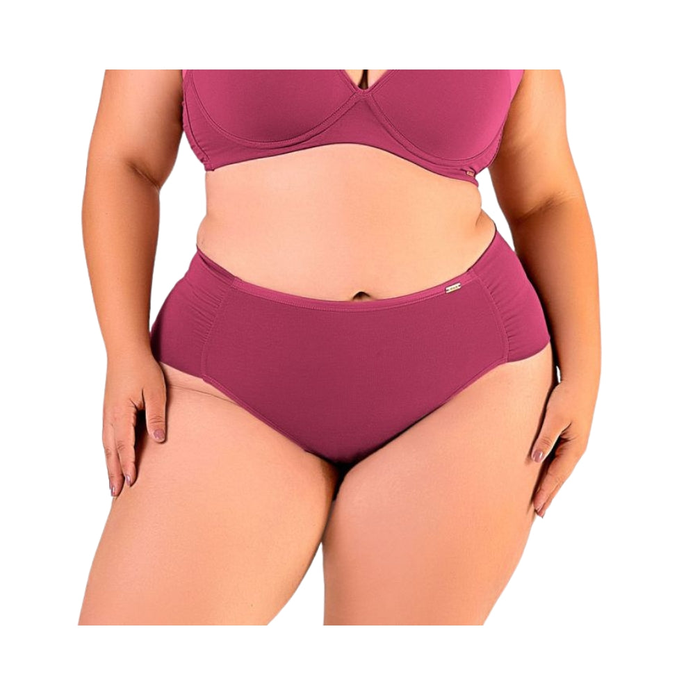 Calcinha Plus Bombom Fio Dental com Forro 100% Algodão Antibacteriano