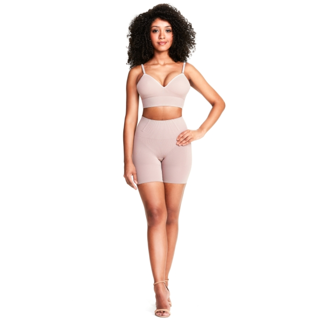 Shorts Skin Modelador Reduz Medidas do Abdômen e Culote