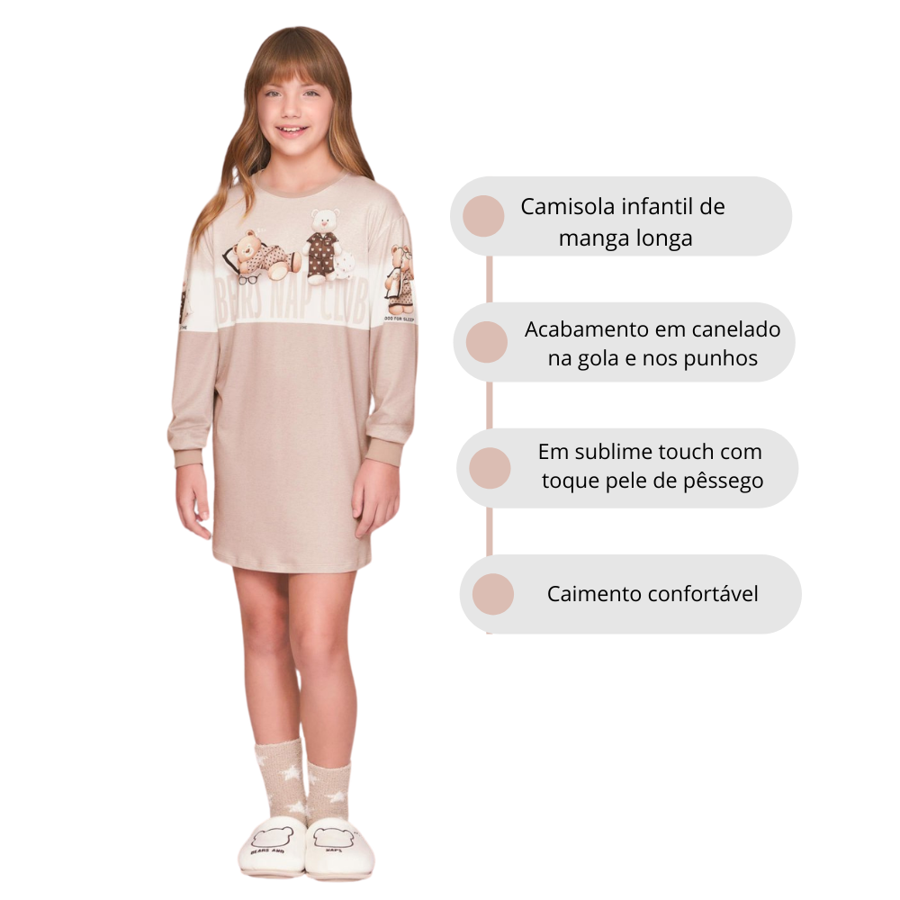 Dress Infantil Feminino Nap Club em Sublime Touch do 8 ao 14 - Lua Luá