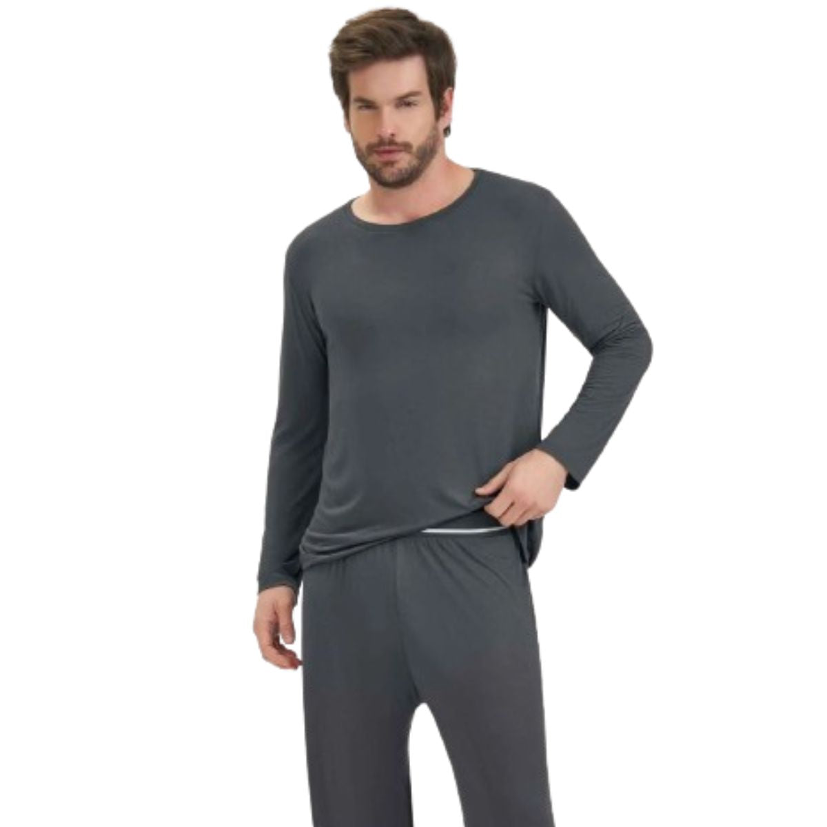 Pijama Masculino Longo Malha Cor com Amor