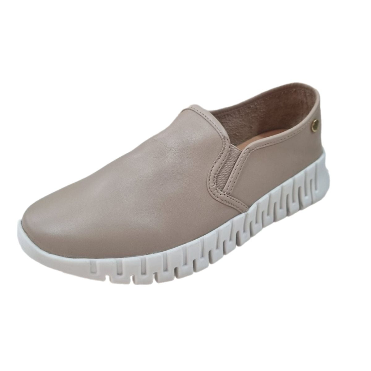 Tênis Couro Nude Conforto e Maciez Giulia Domna