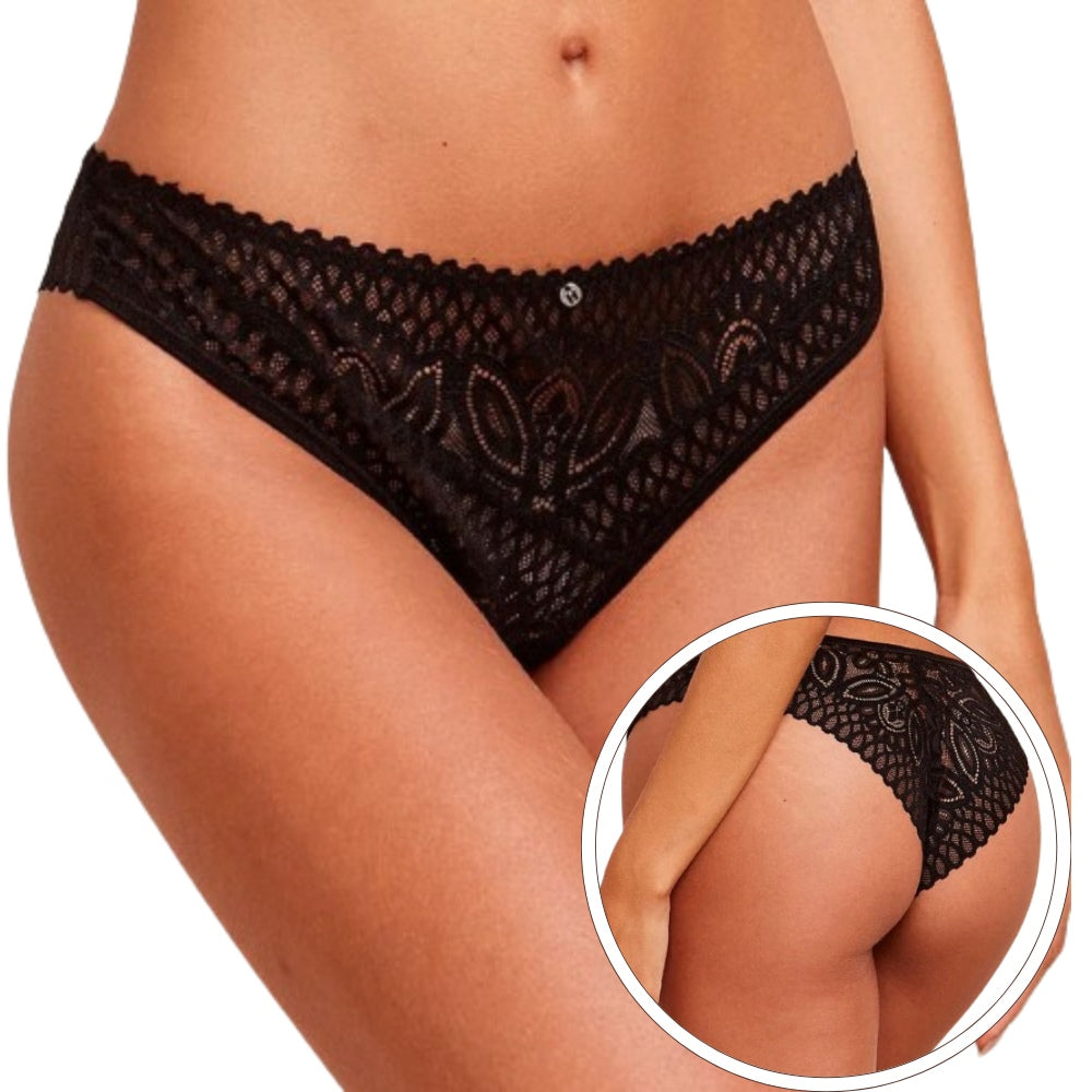 Conjunto Renda Sensual Preto  Hope