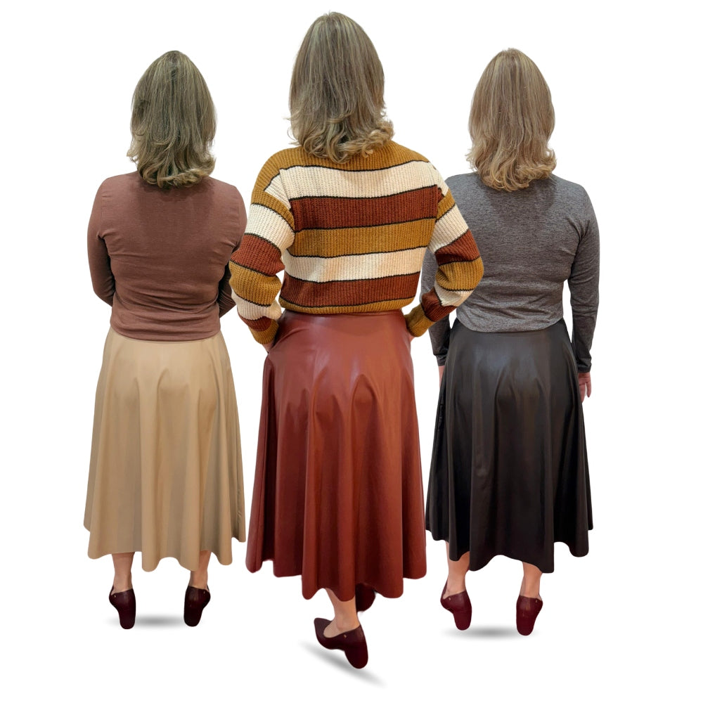 Saia Midi  - Estilo e Liberdade em Cada Passo