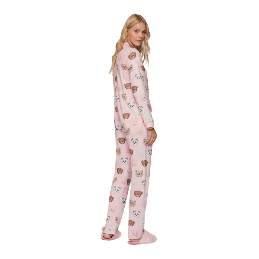 Pijama Aberto Feminino Bearmily Love em Sublime Touch