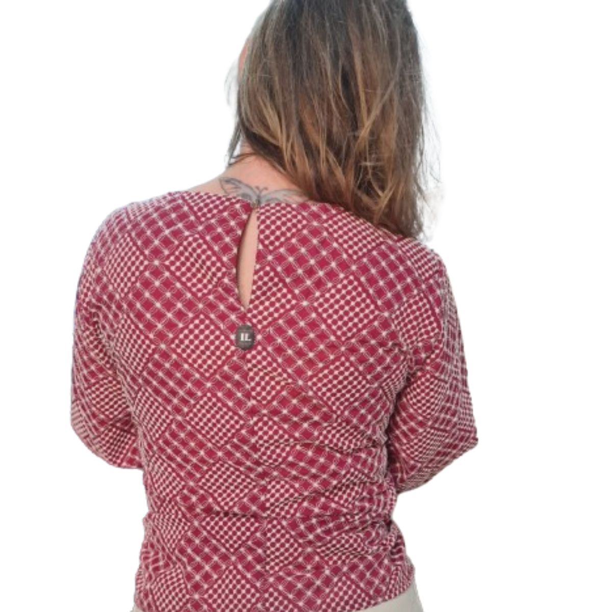 Blusa Feminina Geométrica Casual Ilícito