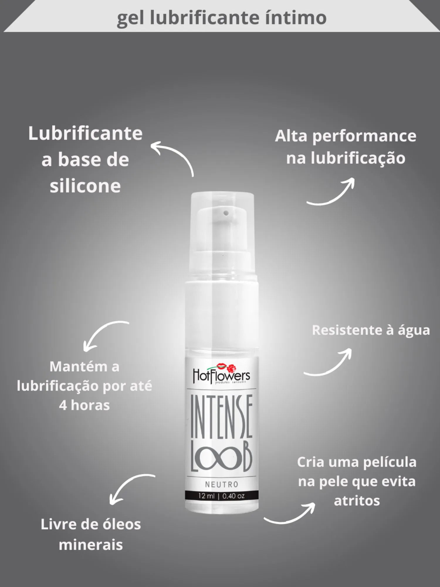 Loção De Silicone Neutro Intense Loob HotFlowers
