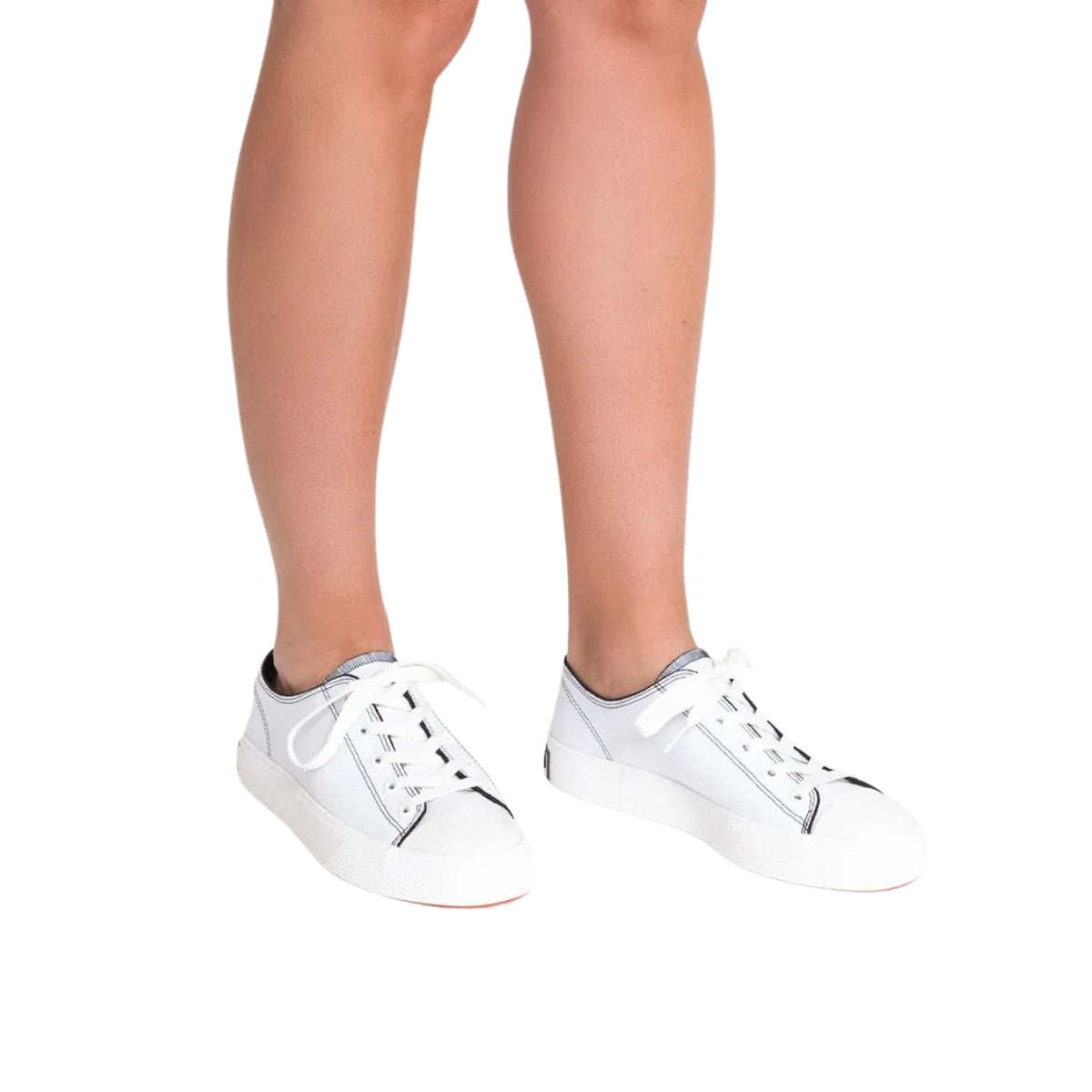 Tênis Casual Feminino Branco em PVC