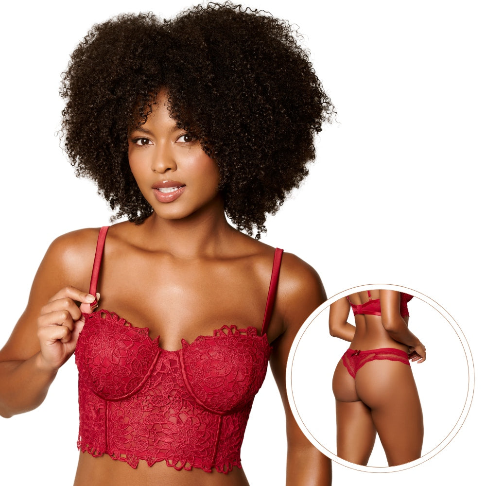 Conjunto De Lingerie de Luxo em Guipir e Tule