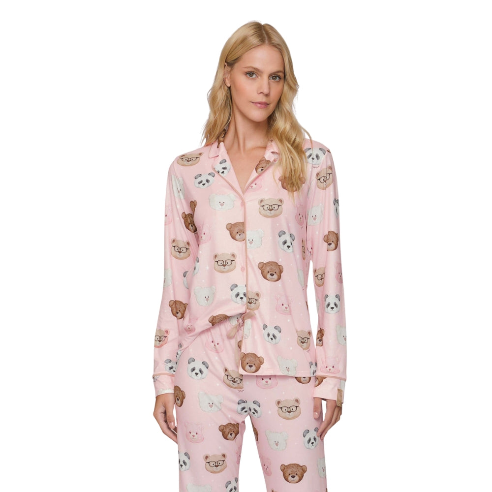 Pijama Aberto Feminino Bearmily Love em Sublime Touch