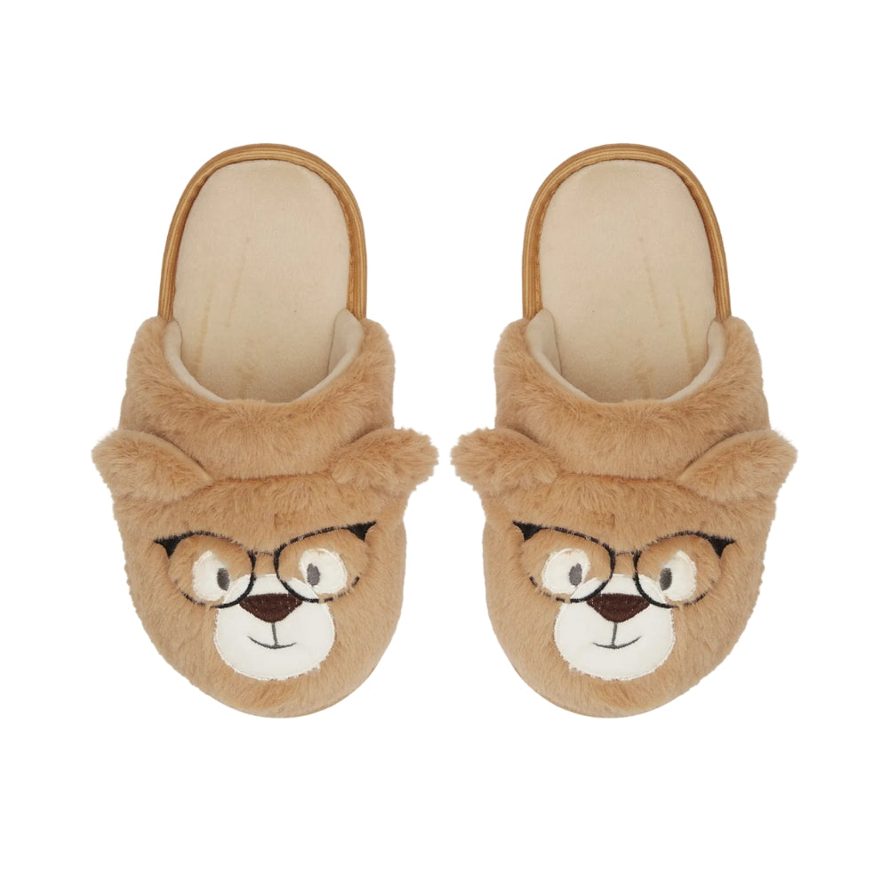 Chinelo Pantufa Steve Peluciado com Bordados em Plush Velvet