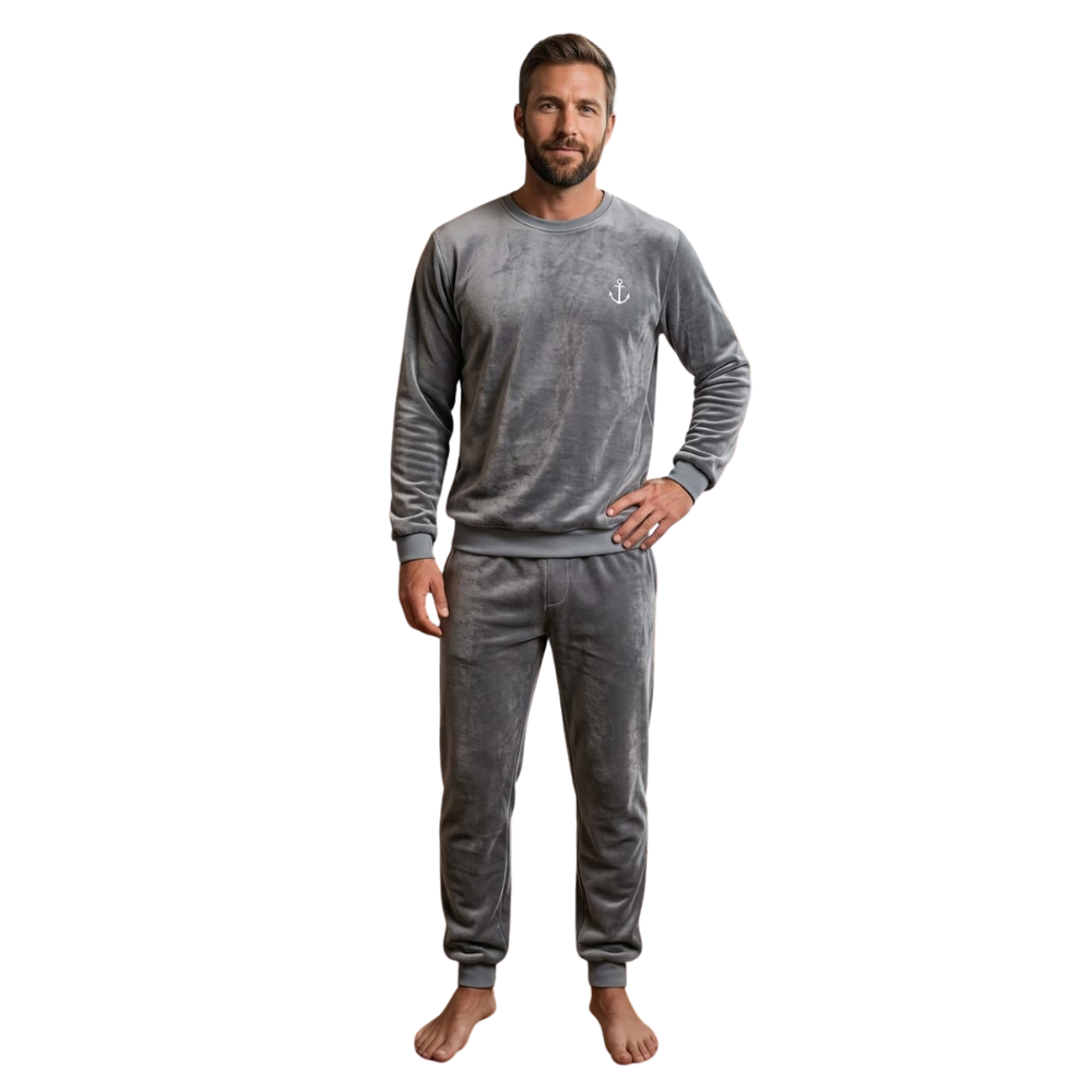Pijama Masculino em Fleece Conforto para os Dias Frios