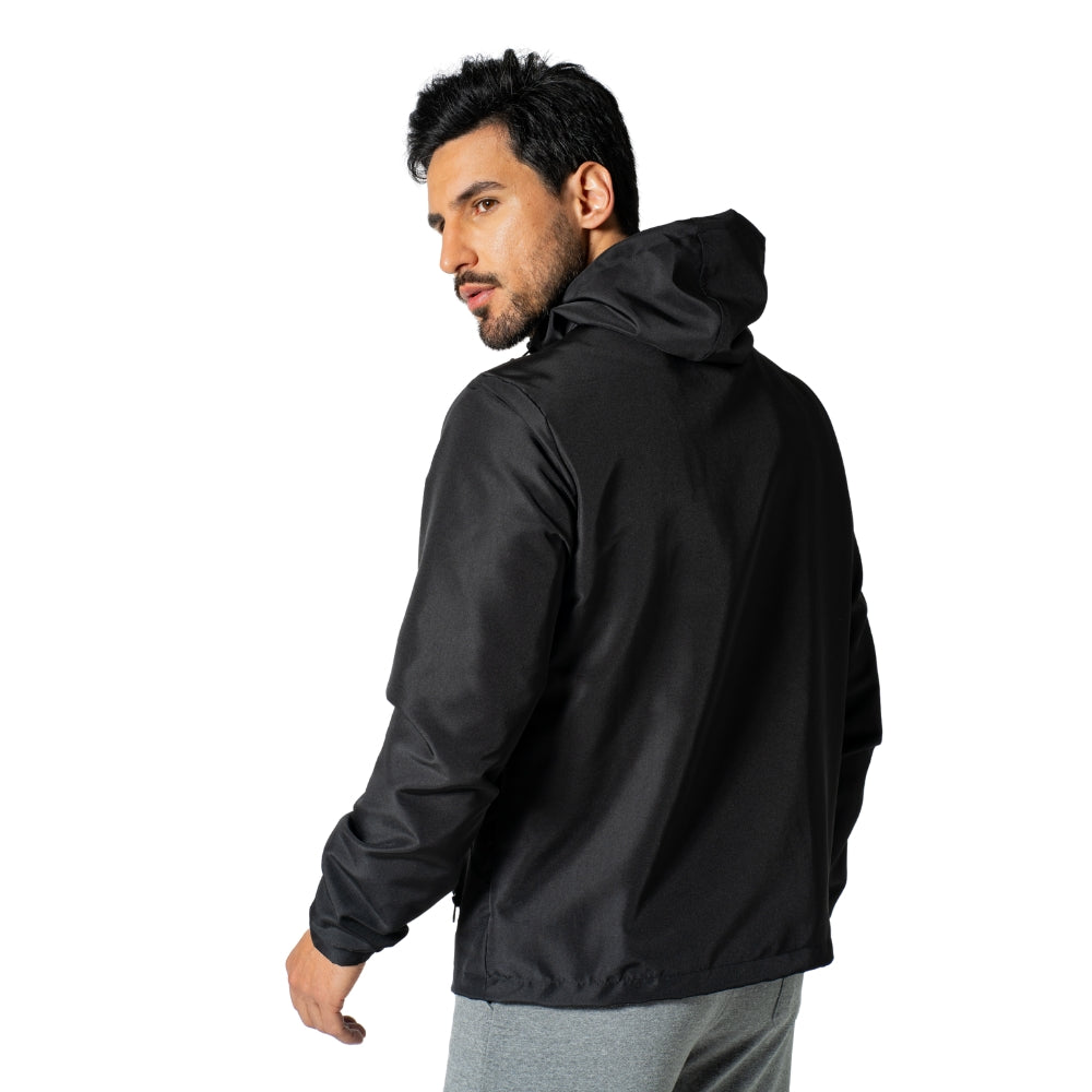 Jaqueta Corta-Vento Masculina com Capuz Forrado