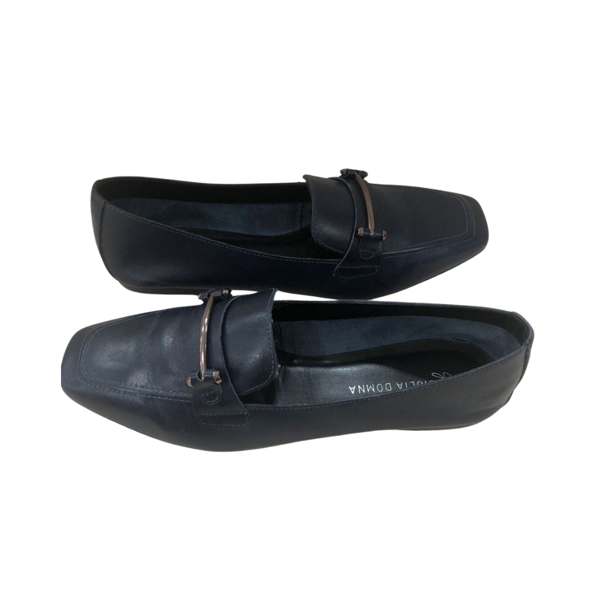 Sapatilha Atanado Stone Azul Marinho em Couro com Detalhe