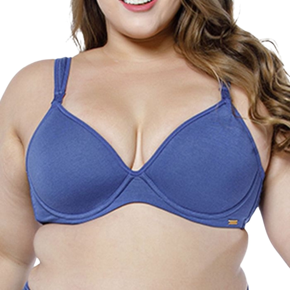 Sutiã com Forro do Bojo 100% Algodão - Redutor de Medidas com Alças Reforçadas e Click