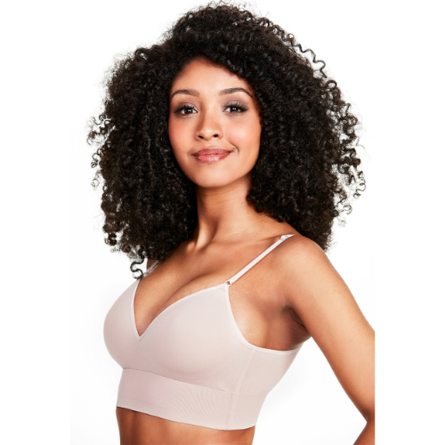 Sutiã Soft Skin com Alças Ajustáveis e Removíveis que Cruzam nas Costas