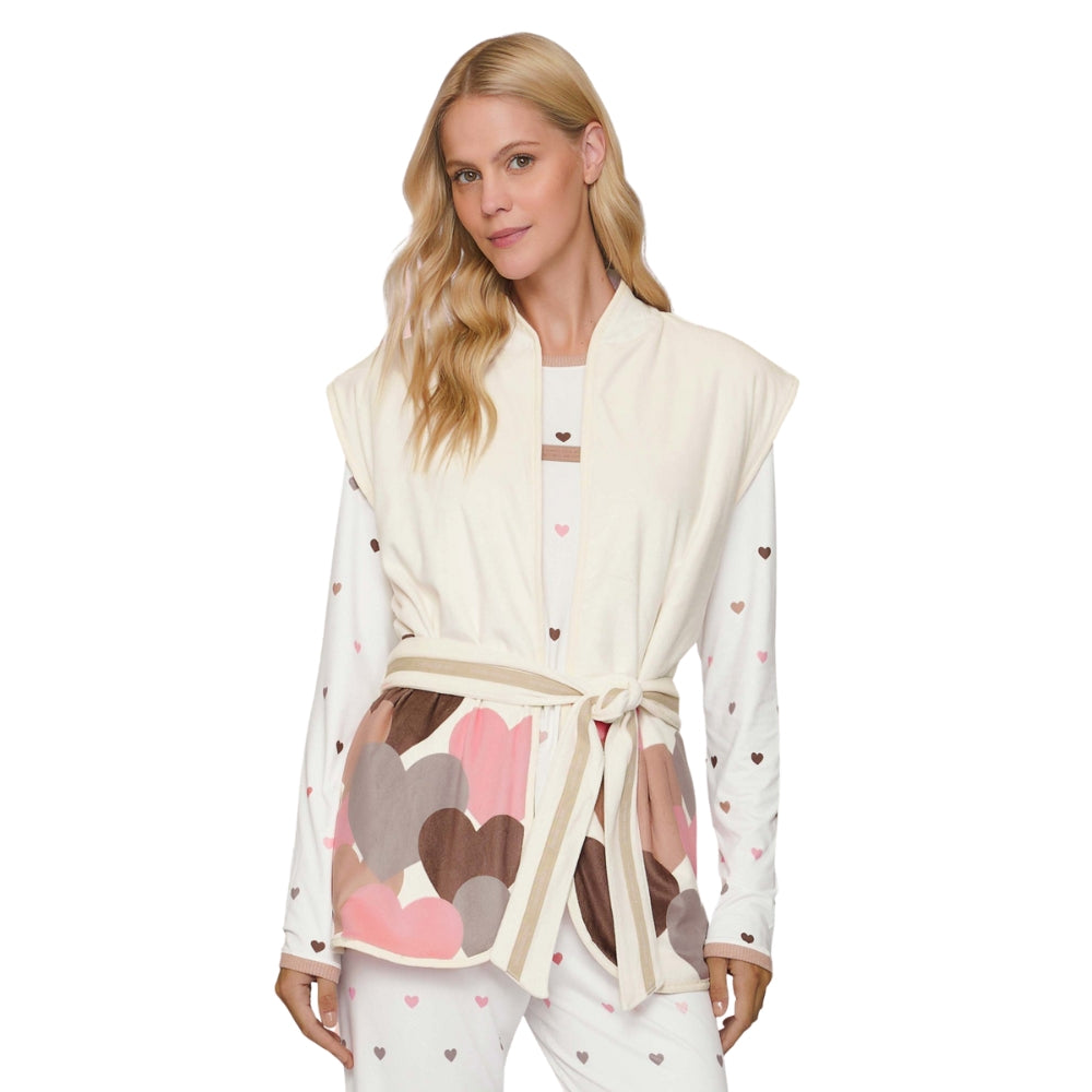 Colete Dupla Face Velvet Lux e Pelúcia Flock