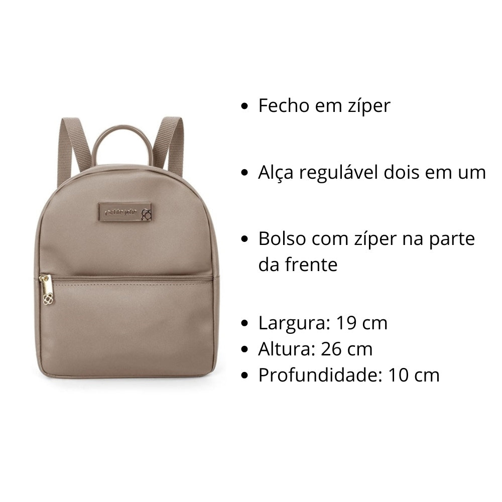 Mochila Amber Club Soldier Grey Petite Jolie