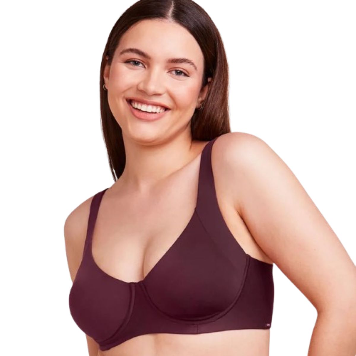 Sutiã Meia-Taça Ampla Cobertura com Aro e sem Bojo em Microfibra Hope