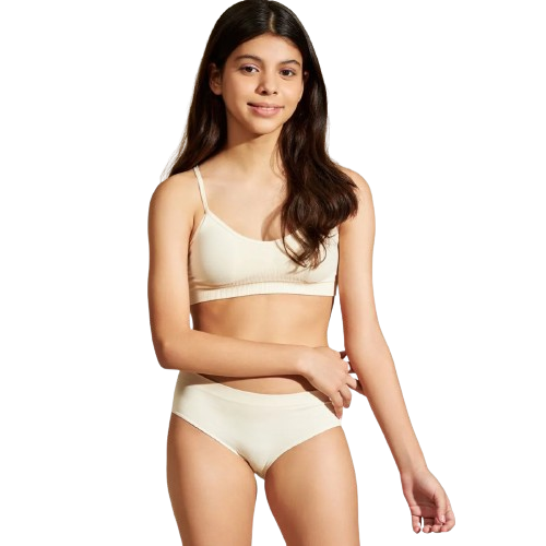 Calcinha Boneca Infantil Bio sem Costura com Cós sem Elástico