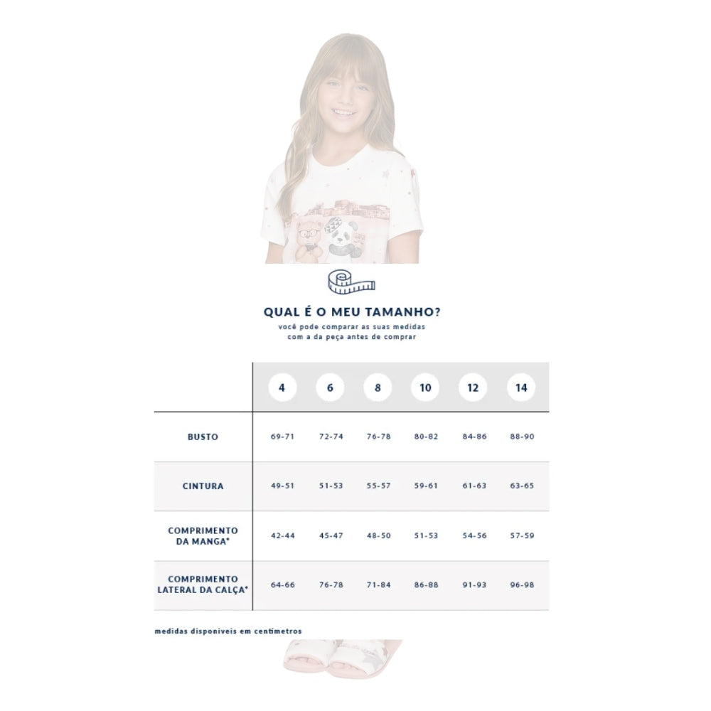 Camisola Infantil Feminina Manga Curta + Caixa A Hidden Place em Sublime Touch