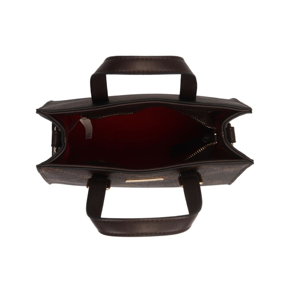 Bolsa Satchel Media Com Estampa