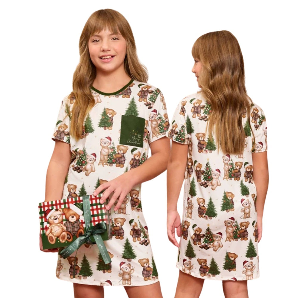 Camisola Infantil Especial Natal Bears Wishes em Sublime Touch