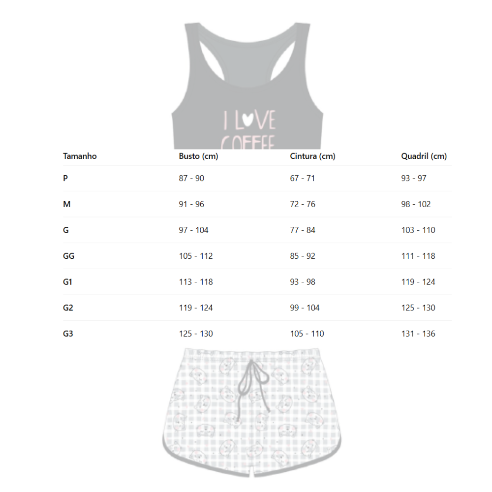 Pijama Feminino Regata em Viscose Conforto