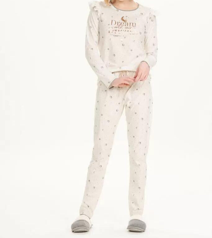 Pijama Dreams Manga Longa "Cor Com Amor" Infantil 