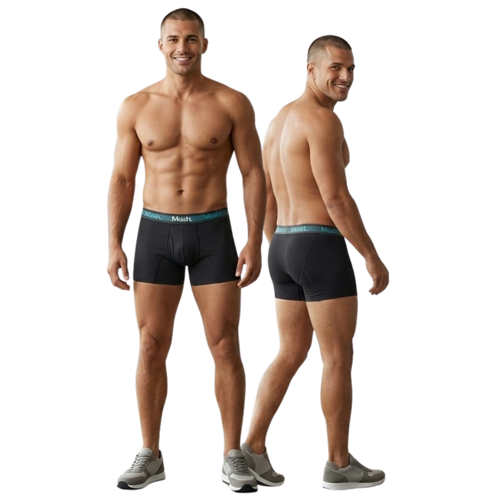 Cueca Boxer Longa Microfibra Conforto Extremo, Antiatrito e Secagem Rápida