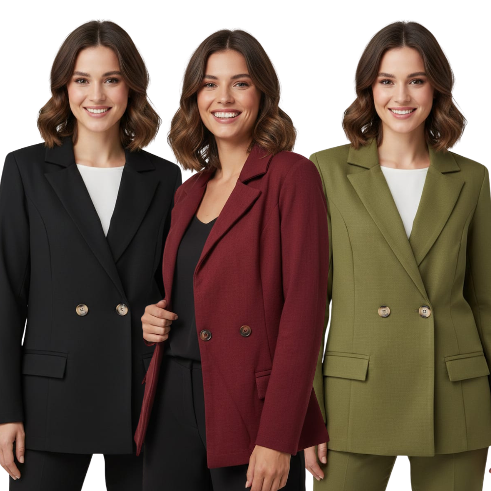 Blazer em Linho Feminino Transpasse Duplo Elegante, Leve e Sofisticado -  Ilícito