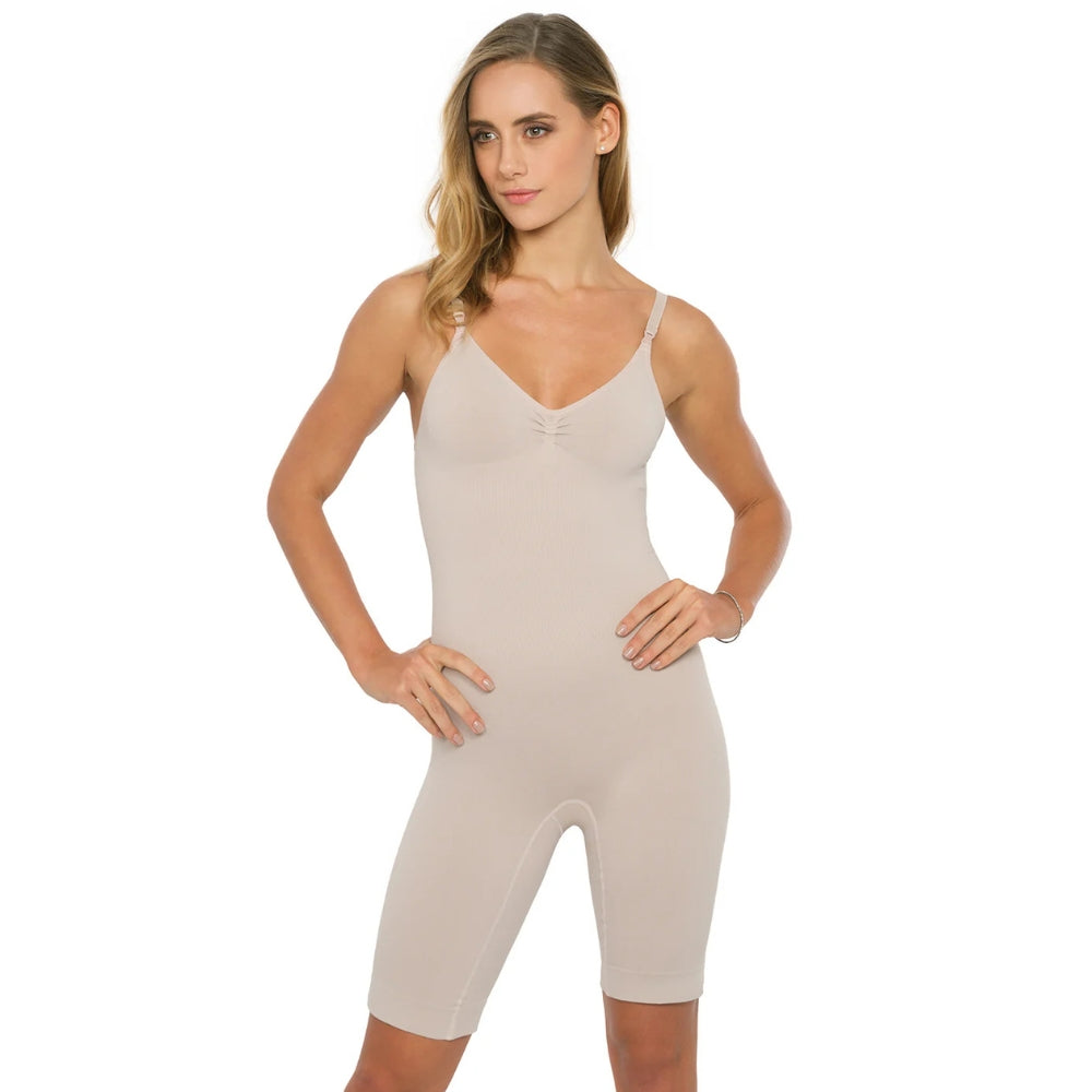 Body Modelador Macaquinho Sem Bojo Reduz Atrito Nas Coxas