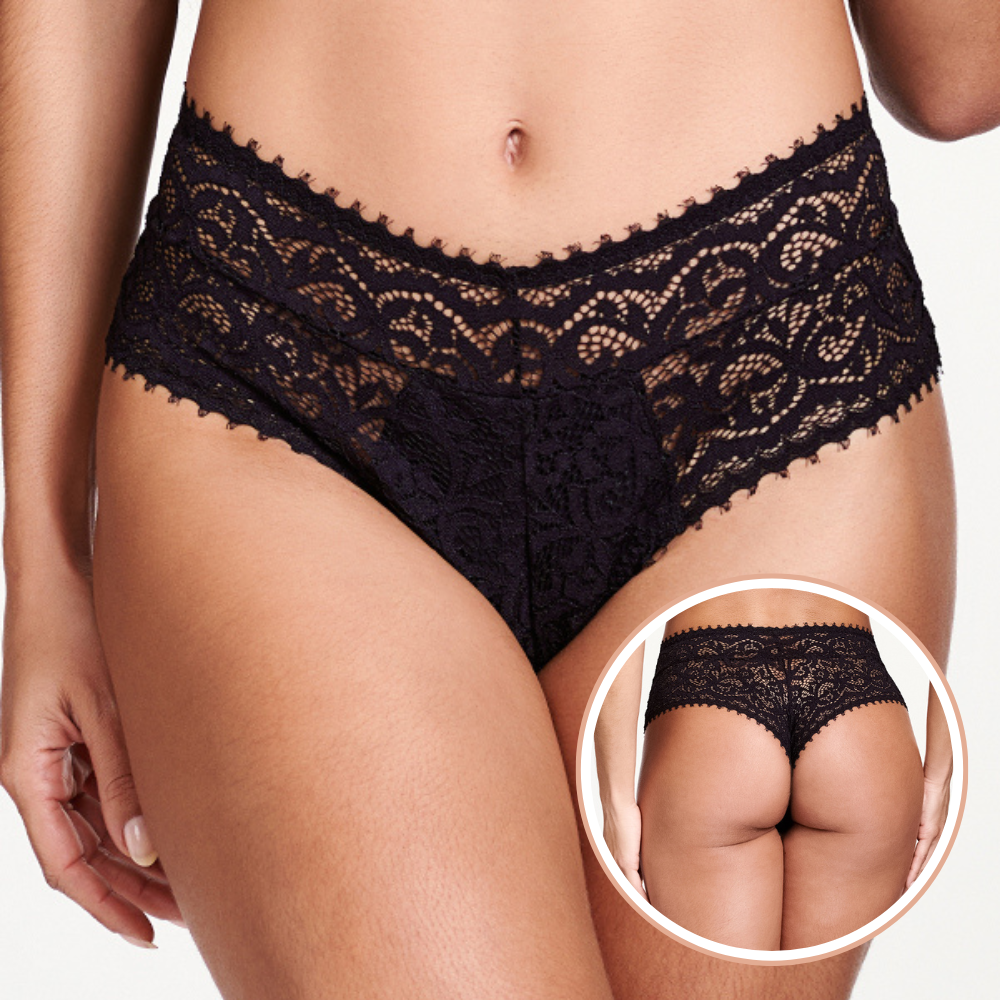 Calcinha Tanga V Sensual em Renda - Nayane Rodrigues