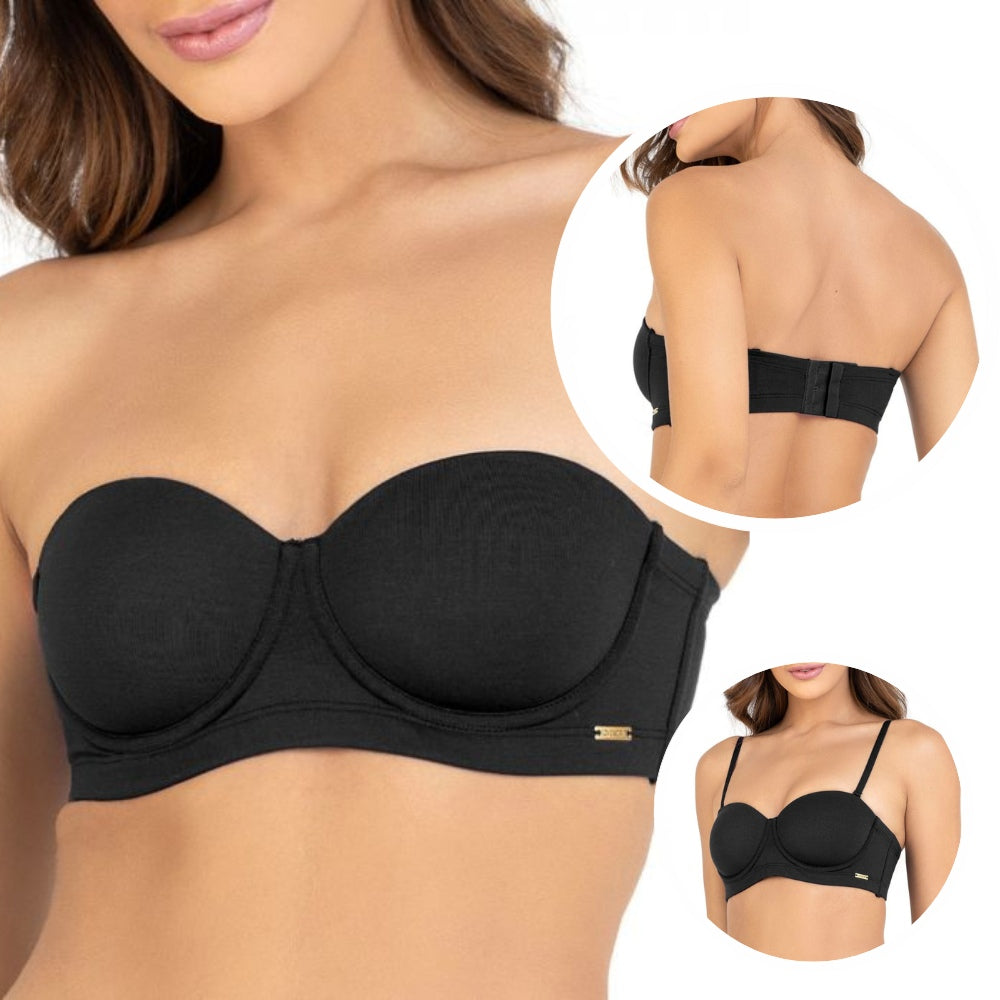 Sutiã  Tomara que Caia Bustiê em Microfibra Ecológica Macia e Confortável