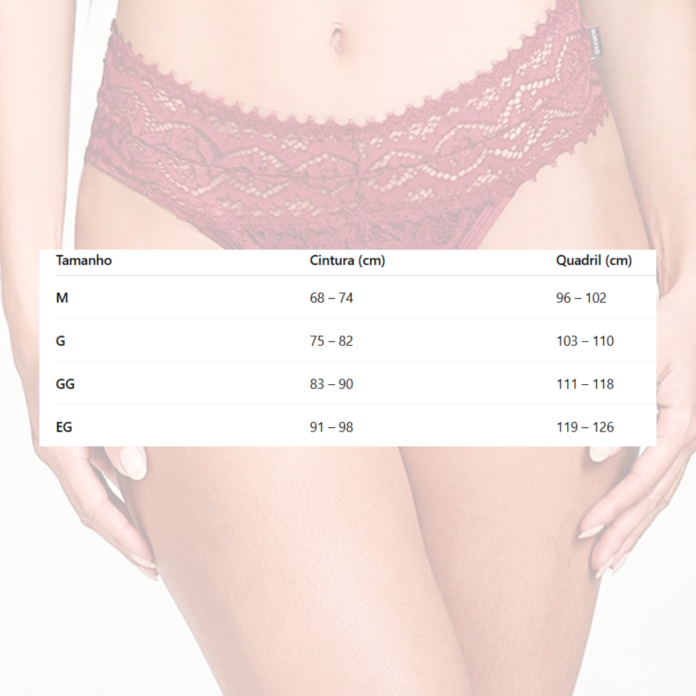 Calcinha Fio Dental em Renda Sensual Nayane
