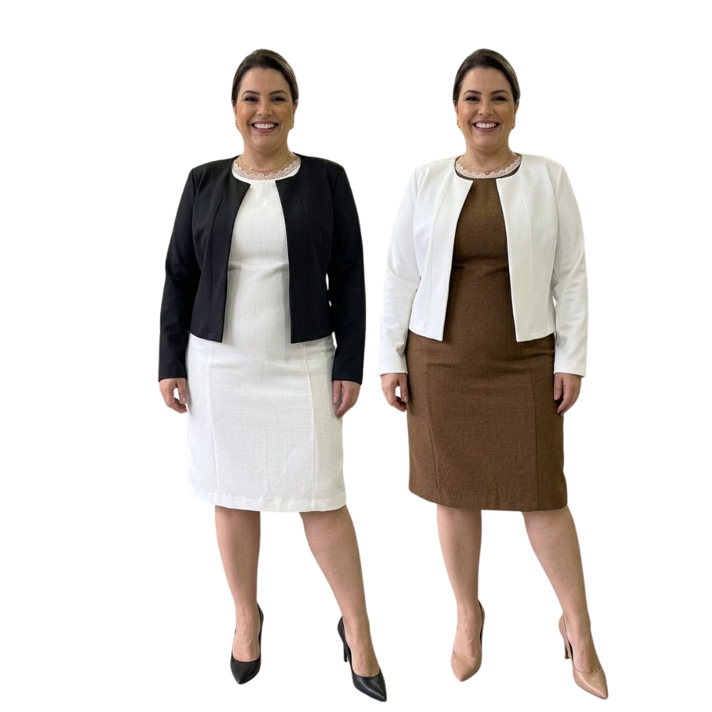 Blazer Casaqueto Alfaiataria Feminino Moderno e Sofisticado