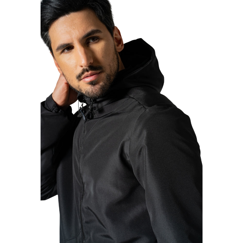 Jaqueta Corta-Vento Masculina com Capuz Forrado