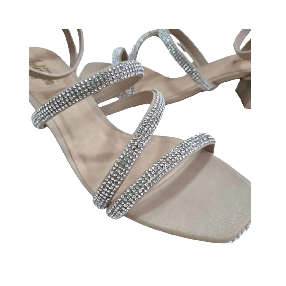 Sandália com Tiras e Brilho Intimytà