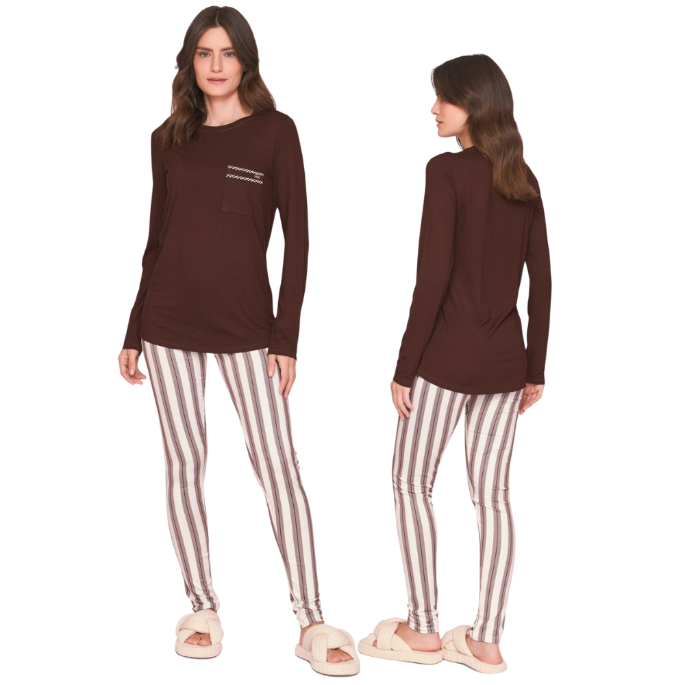 Pijama Legging Feminino Chic Harmony Viscolycra em Sublime Touch - Lua Luá