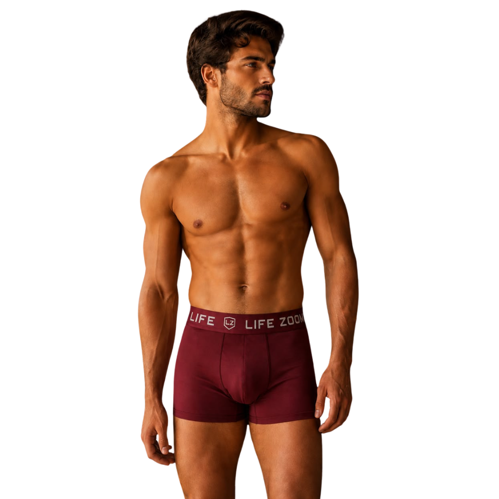 Cueca Boxer Masculina Confortável em Microfibra Forro 100% Algodão | Life Zoom