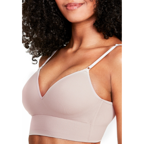 Sutiã Soft Skin com Alças Ajustáveis e Removíveis que Cruzam nas Costas