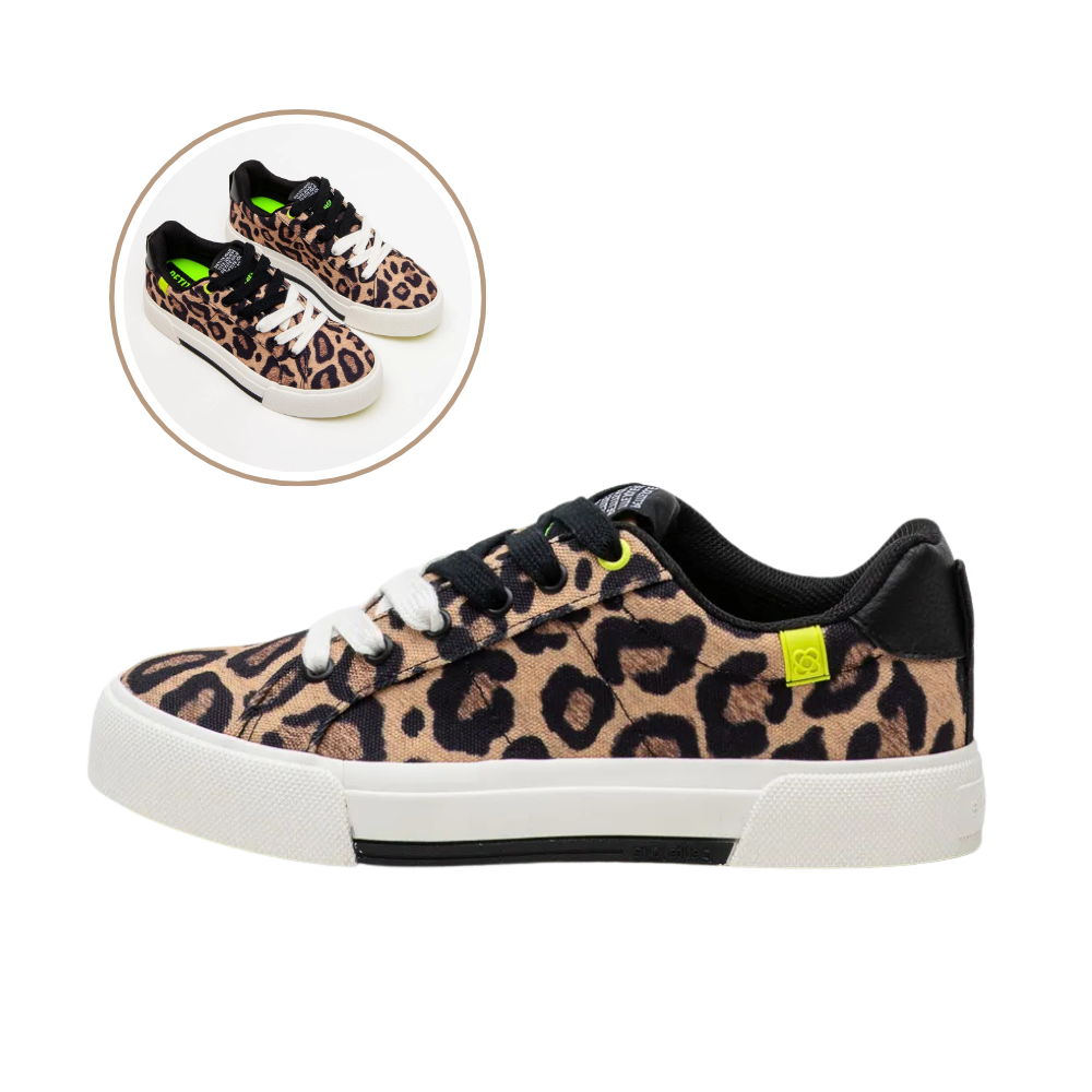 Tênis Feminino Despojado Petite Jolie Pump Onça Sola Limão