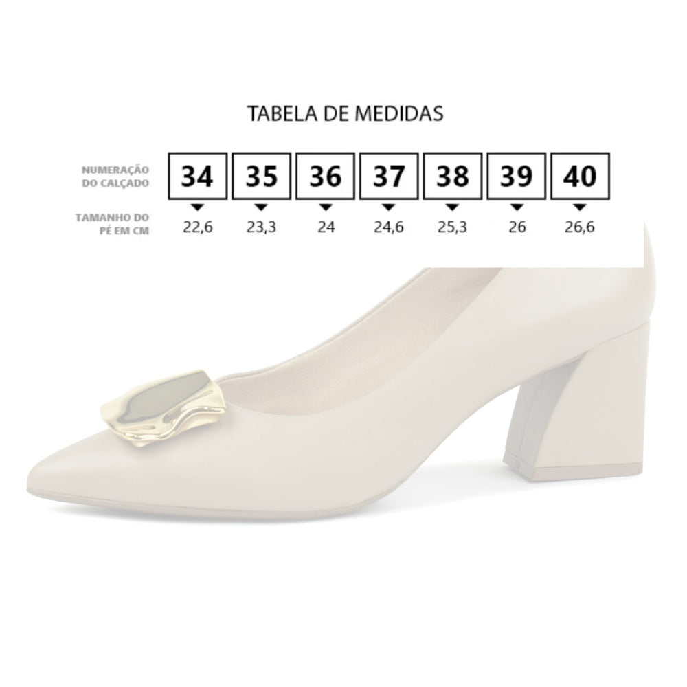 Sapato Feminino Salto Bloco - Conforto e Elegância
