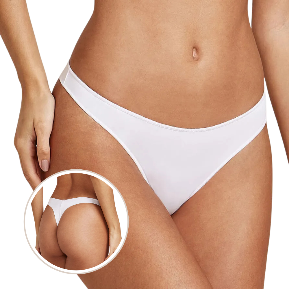 Calcinha Fio Dental Acabamento Invisível em Microfibra